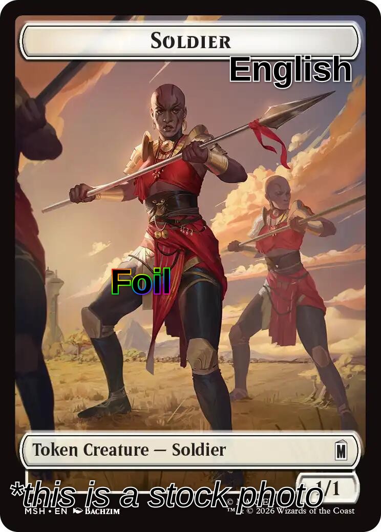 Soldier // Clue Double-Sided Token