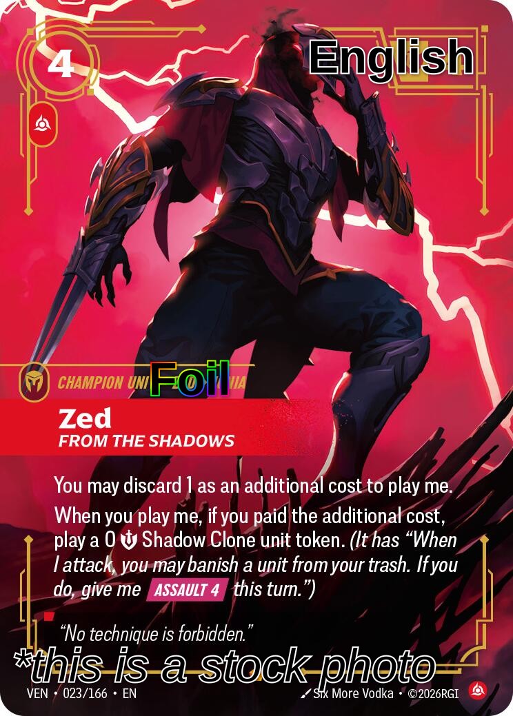 Zed - From the Shadows