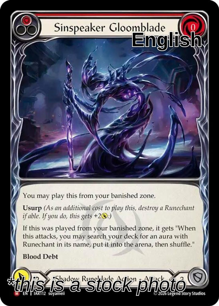 Sinspeaker Gloomblade