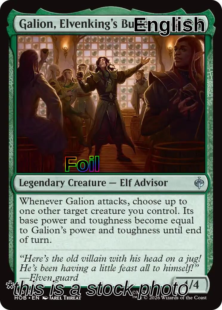 Galion, Elvenking's Butler