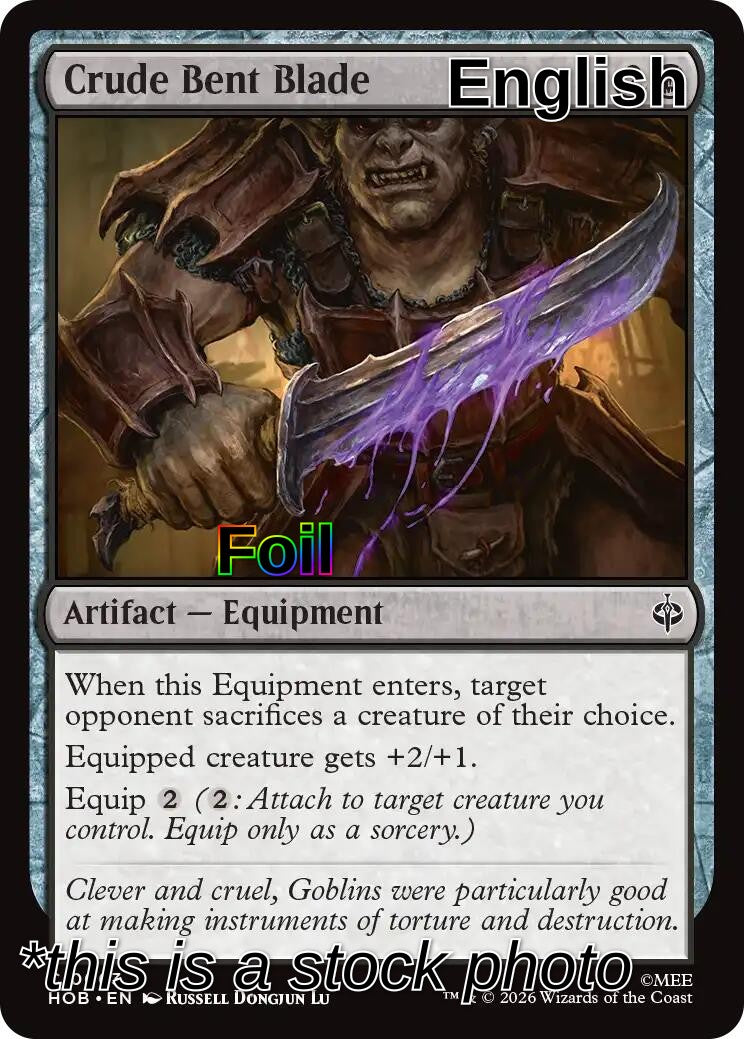 Crude Bent Blade