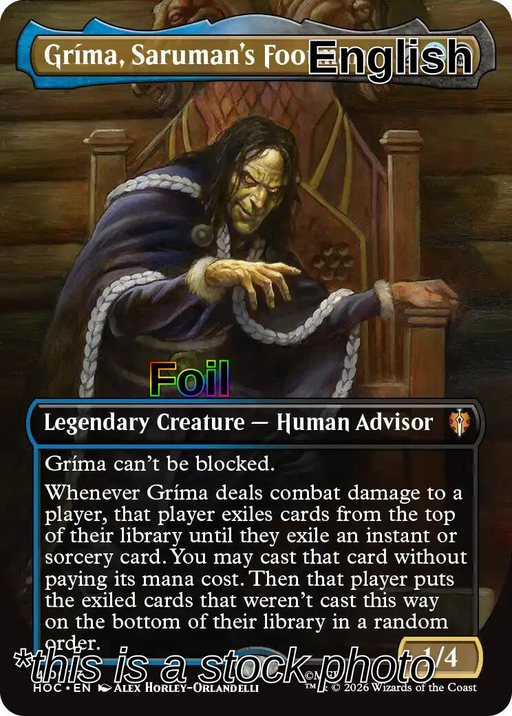 Grima, Saruman's Footman (Borderless)