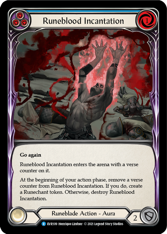 Runeblood Incantation (Blue) [EVR109] (Everfest)  1st Edition Normal