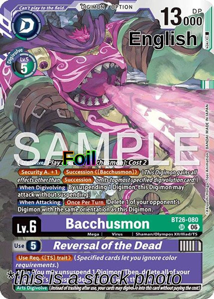 Bacchusmon // Reversal of the Dead