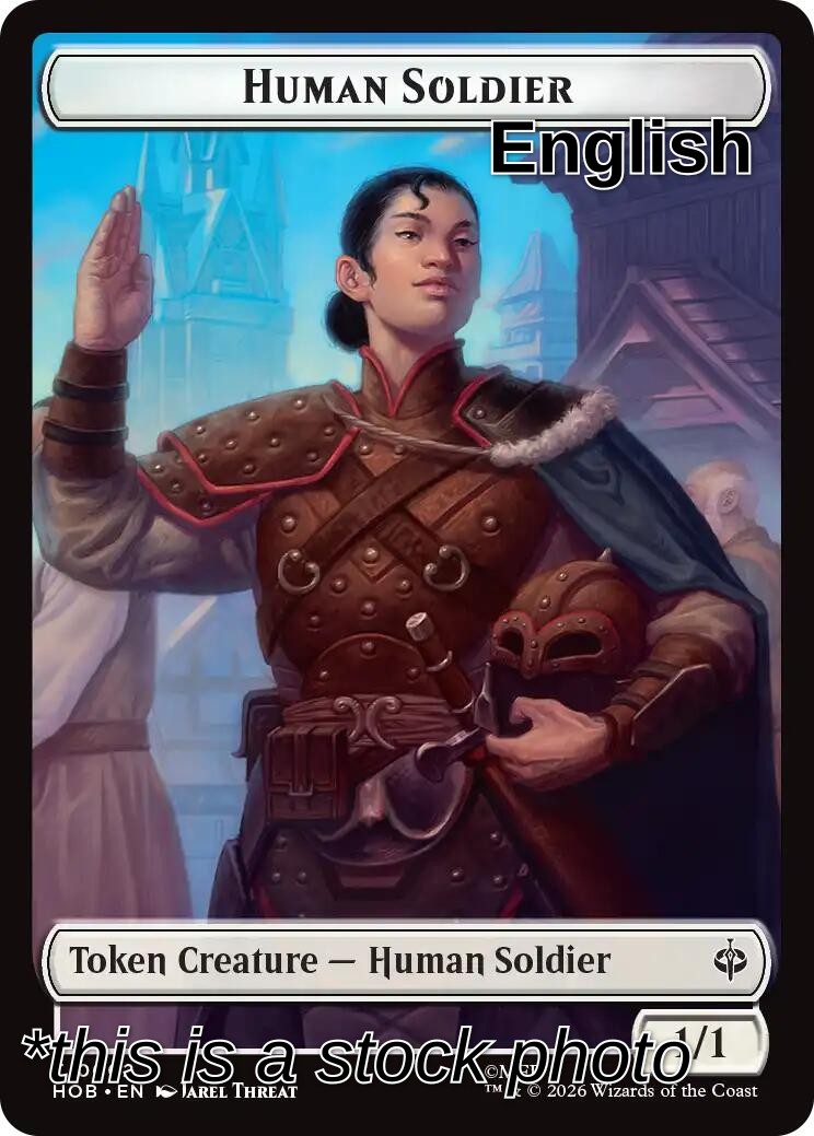 Human Soldier // Goblin Army (0004) Double-Sided Token