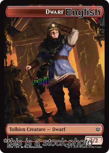 Human Soldier // Dwarf Double-Sided Token (Back)