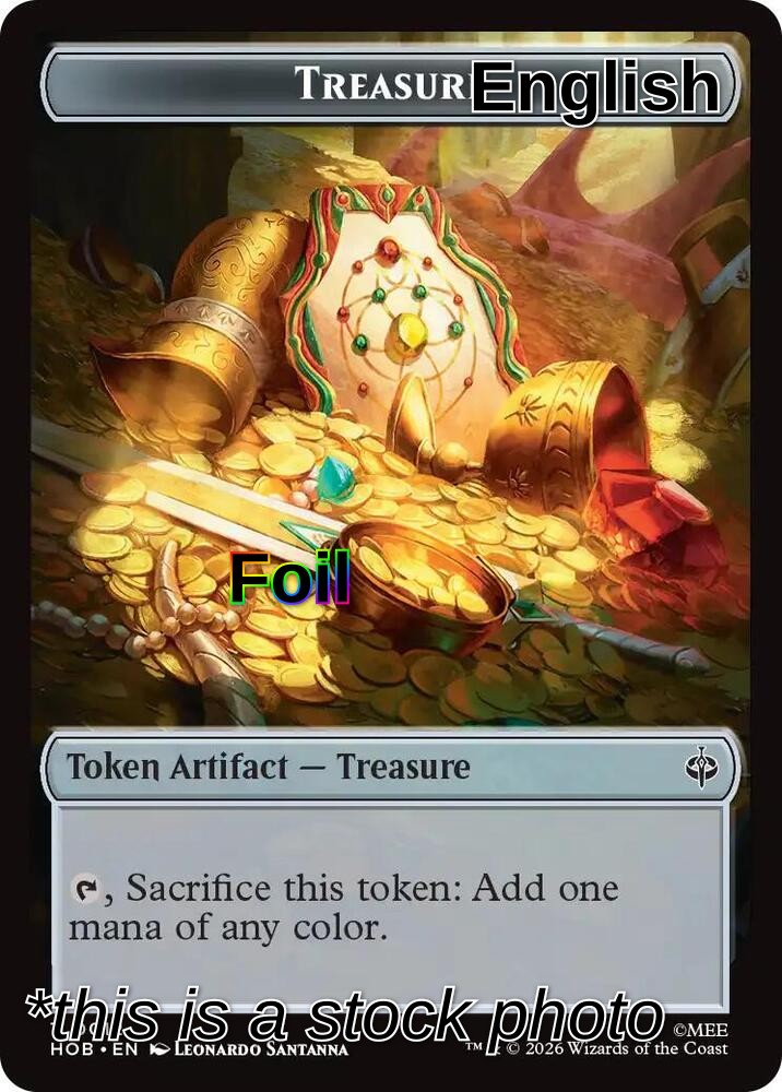 Human Soldier // Treasure (0012) Double-Sided Token (Back)
