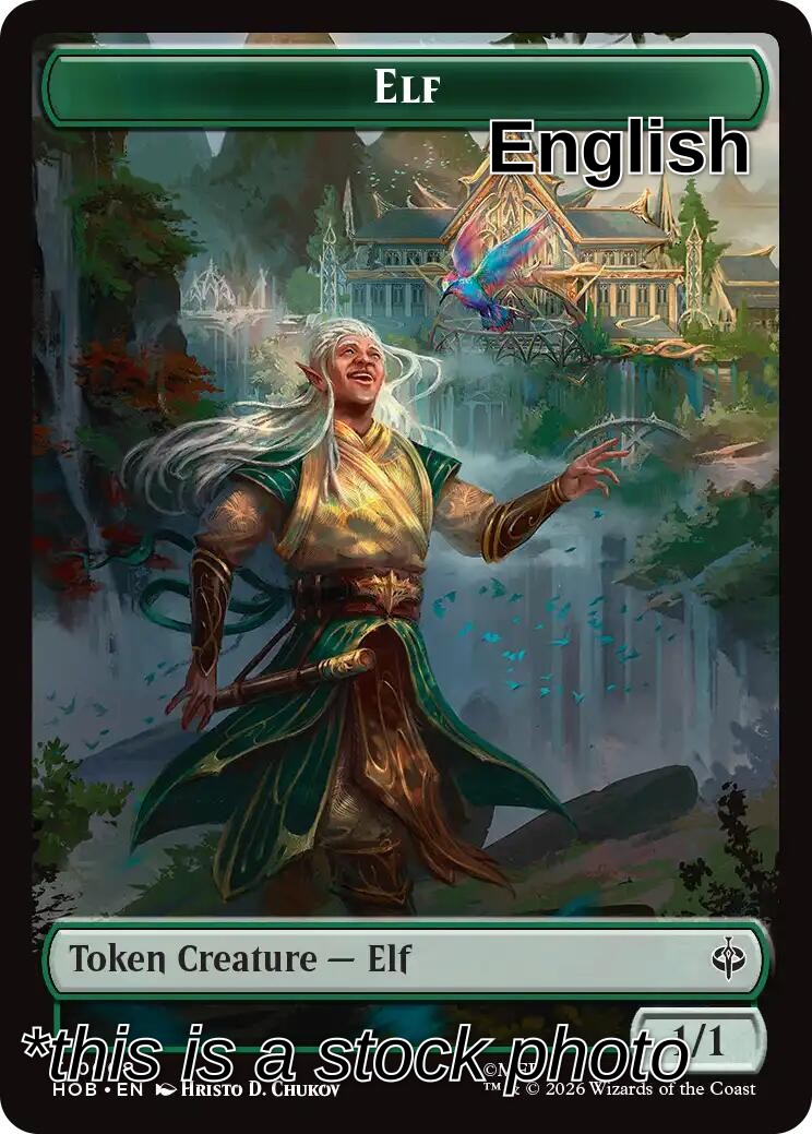 Elf // Treasure (0013) Double-Sided Token