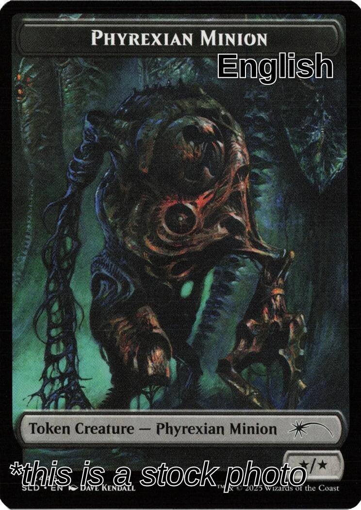 Phyrexian Minion (SLD) // Pegasus (KHC) Double-sided Token