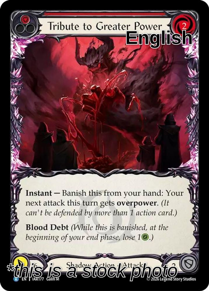 Tribute to Greater Power
