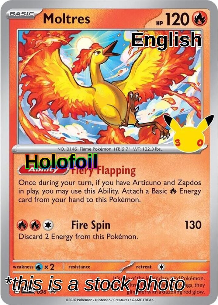 Moltres - 096 (30th Celebration)