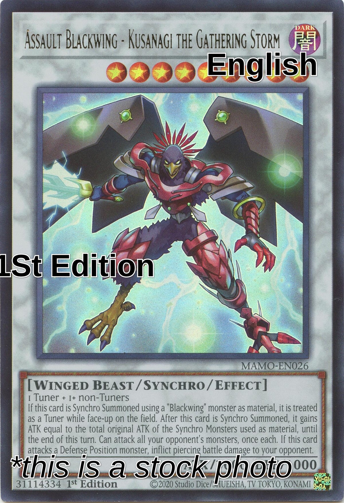 Assault Blackwing - Kusanagi the Gathering Storm