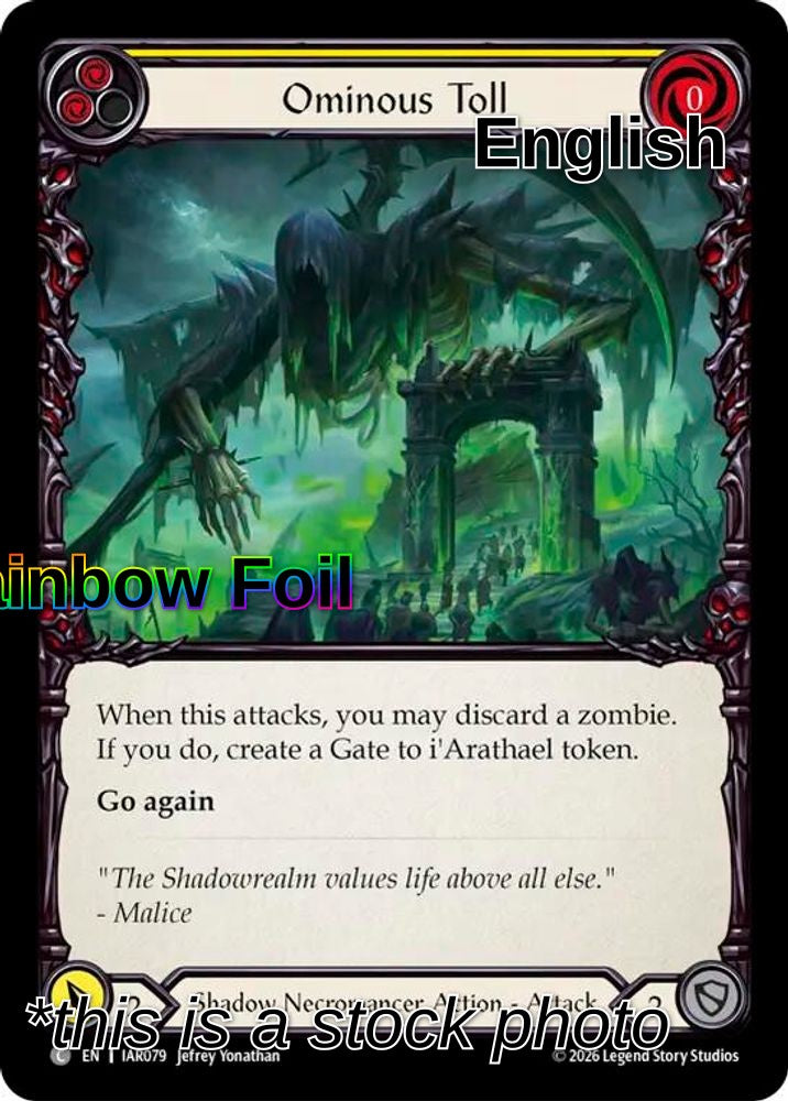 Ominous Toll (Yellow)