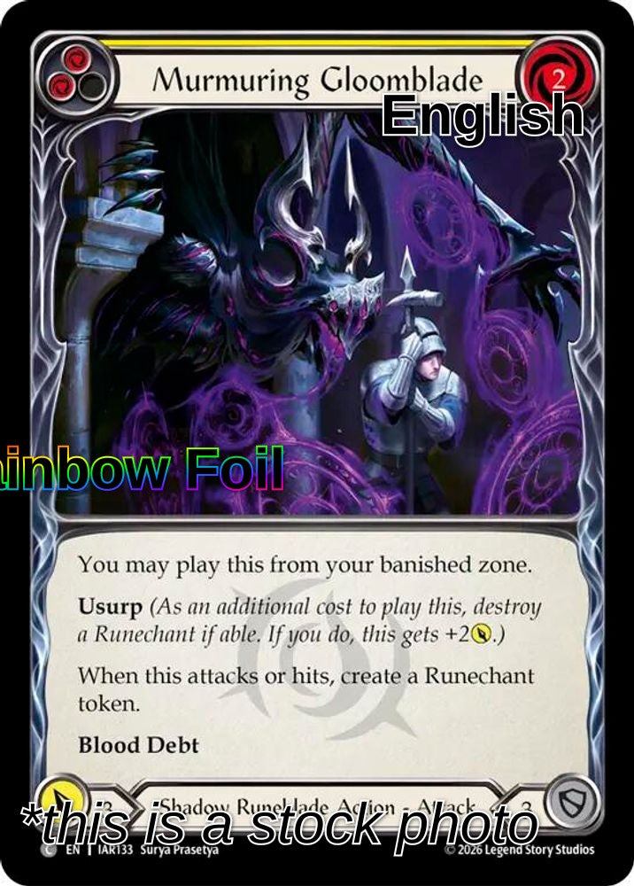 Murmuring Gloomblade (Yellow)