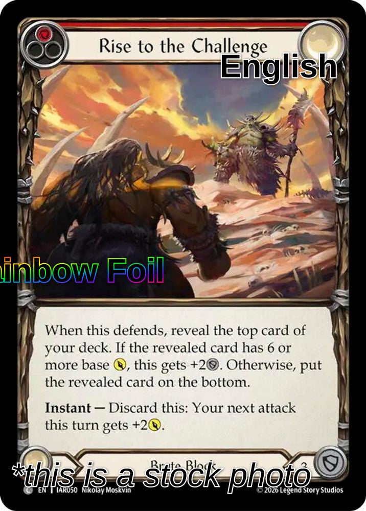 Rise to the Challenge (Red)