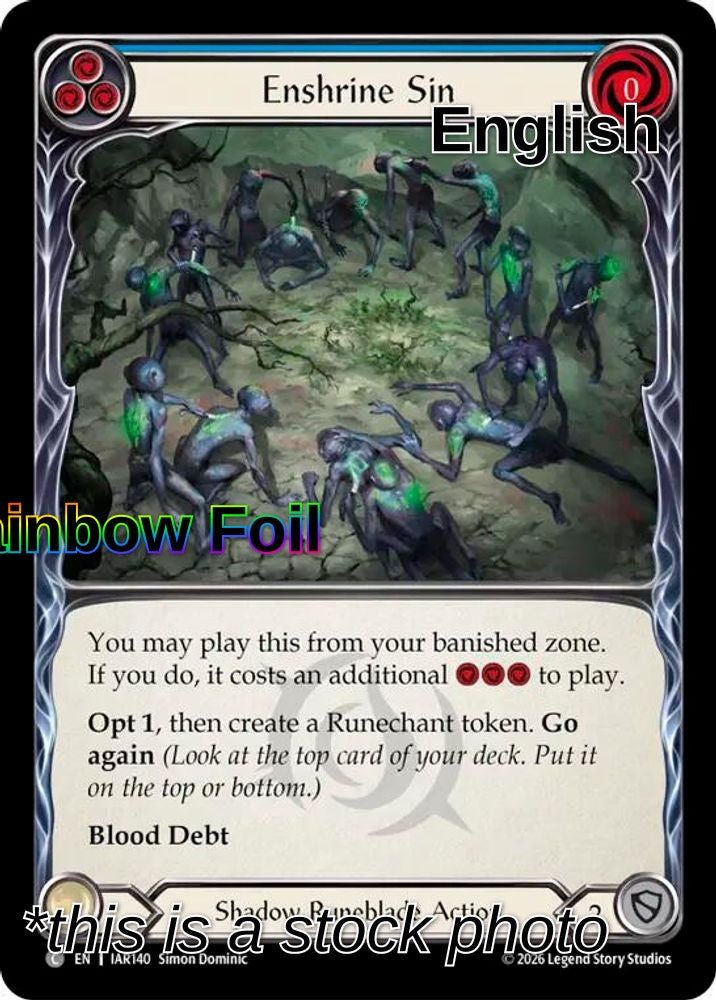 Enshrine Sin (Blue)