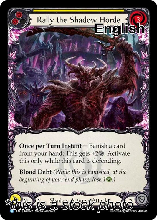 Rally the Shadow Horde (Yellow)