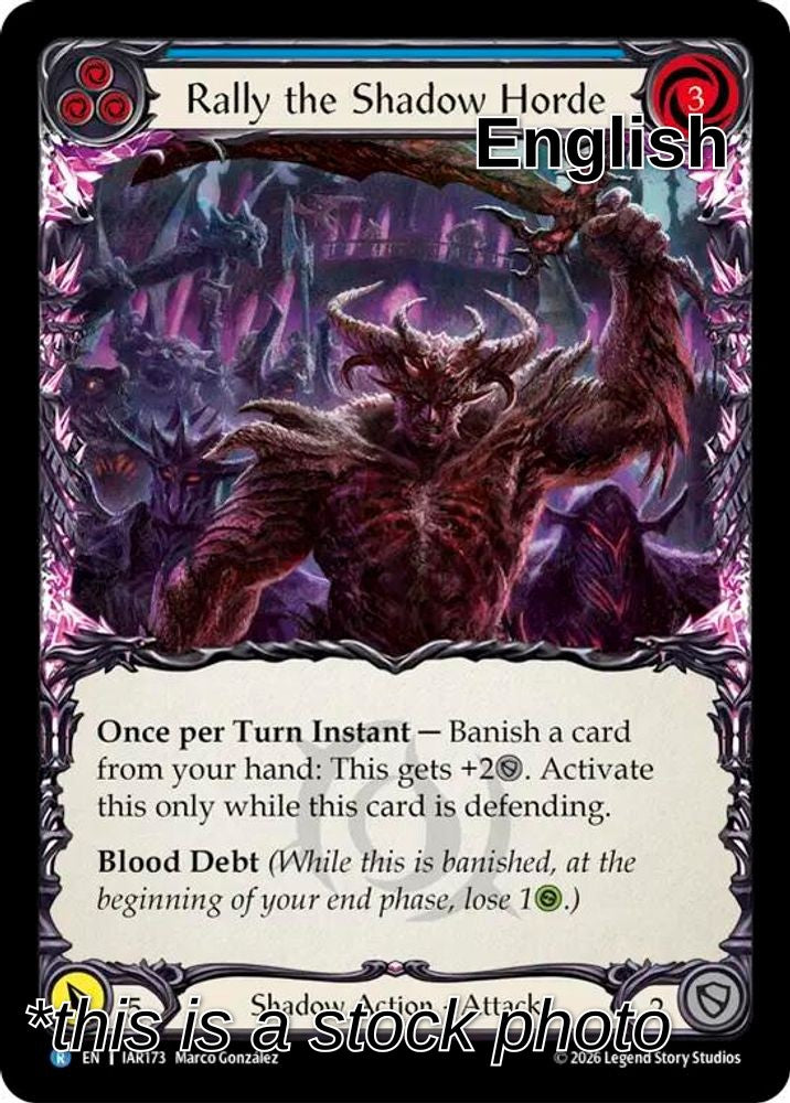 Rally the Shadow Horde (Blue)