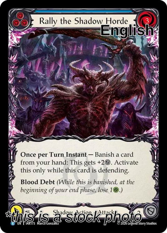 Rally the Shadow Horde (Blue)