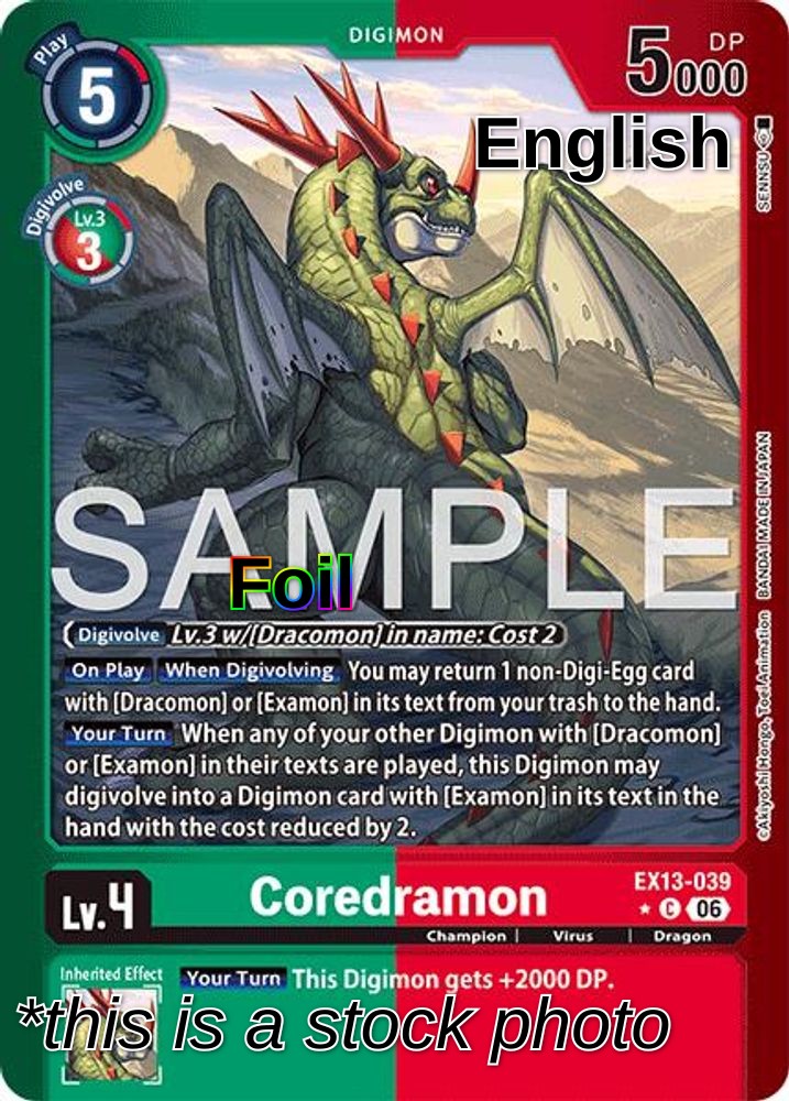Coredramon - EX13-039 (Limited Foil)