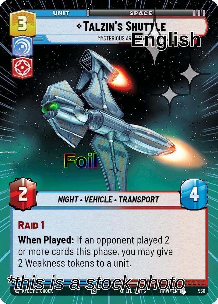 Talzin's Shuttle - Mysterious Arrival (Hyperspace Foil)