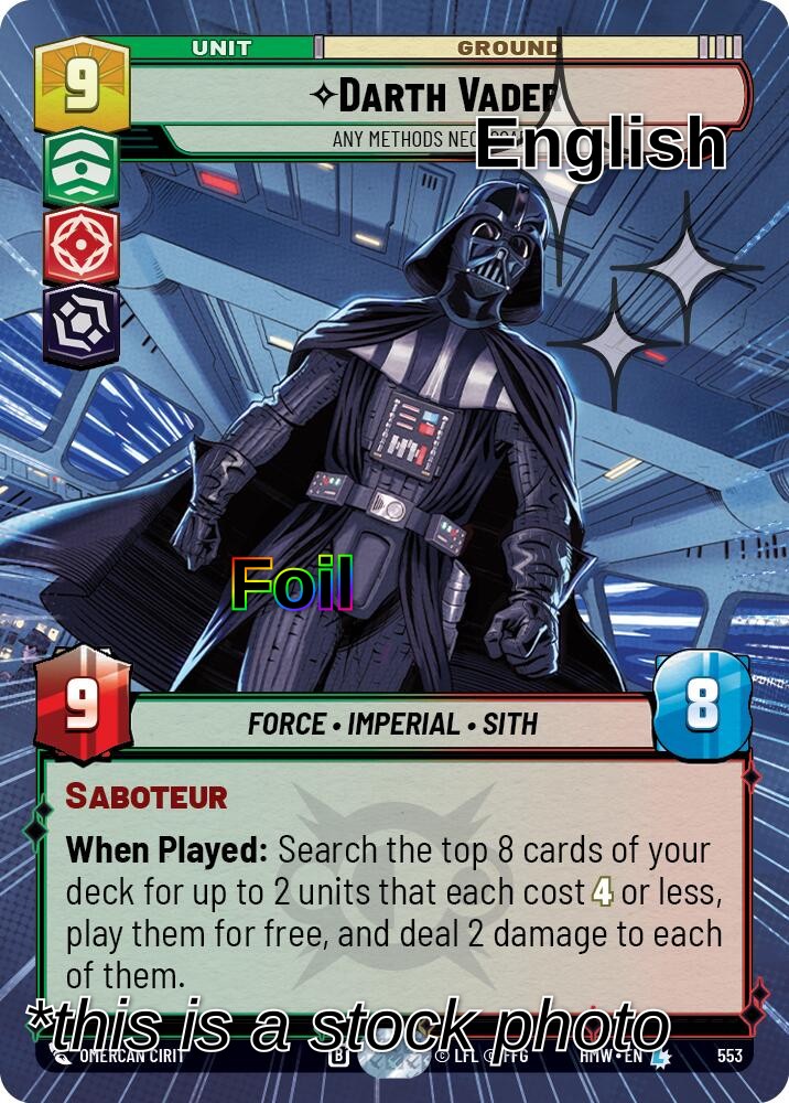 Darth Vader - Any Methods Necessary (Hyperspace Foil)