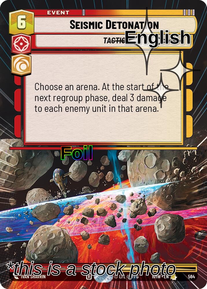 Seismic Detonation (Hyperspace Foil)