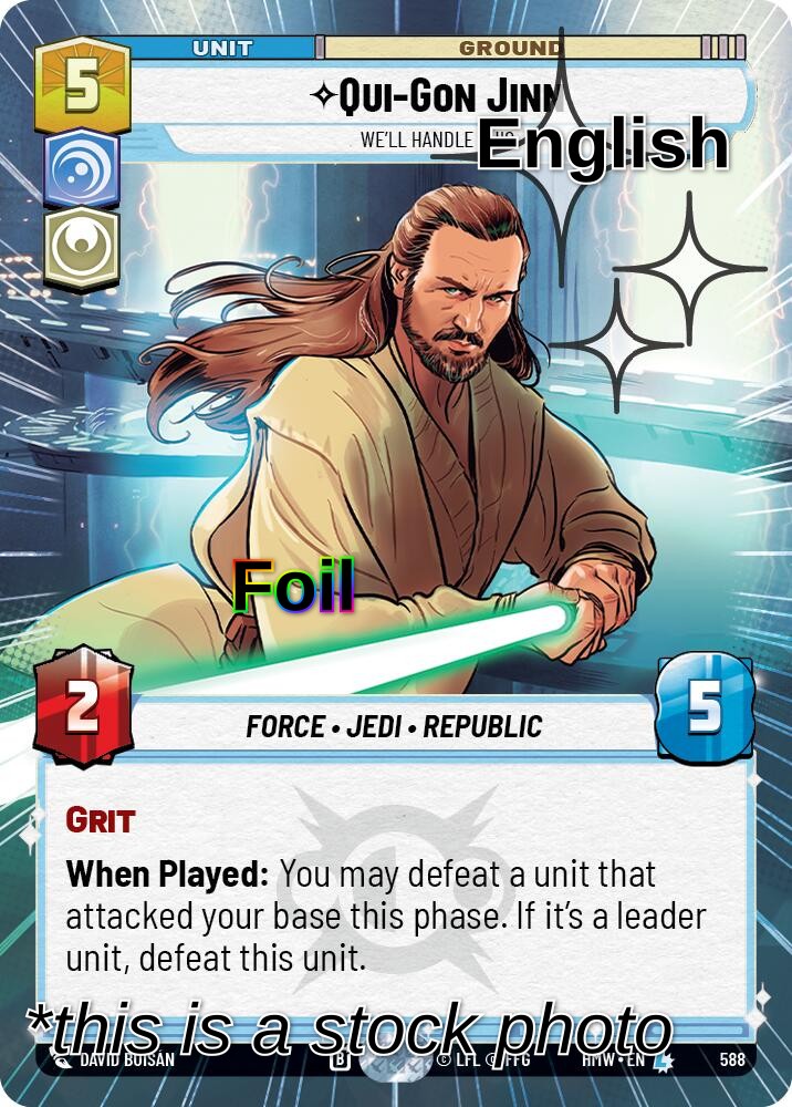 Qui-Gon Jinn - We'll Handle This (Hyperspace Foil)