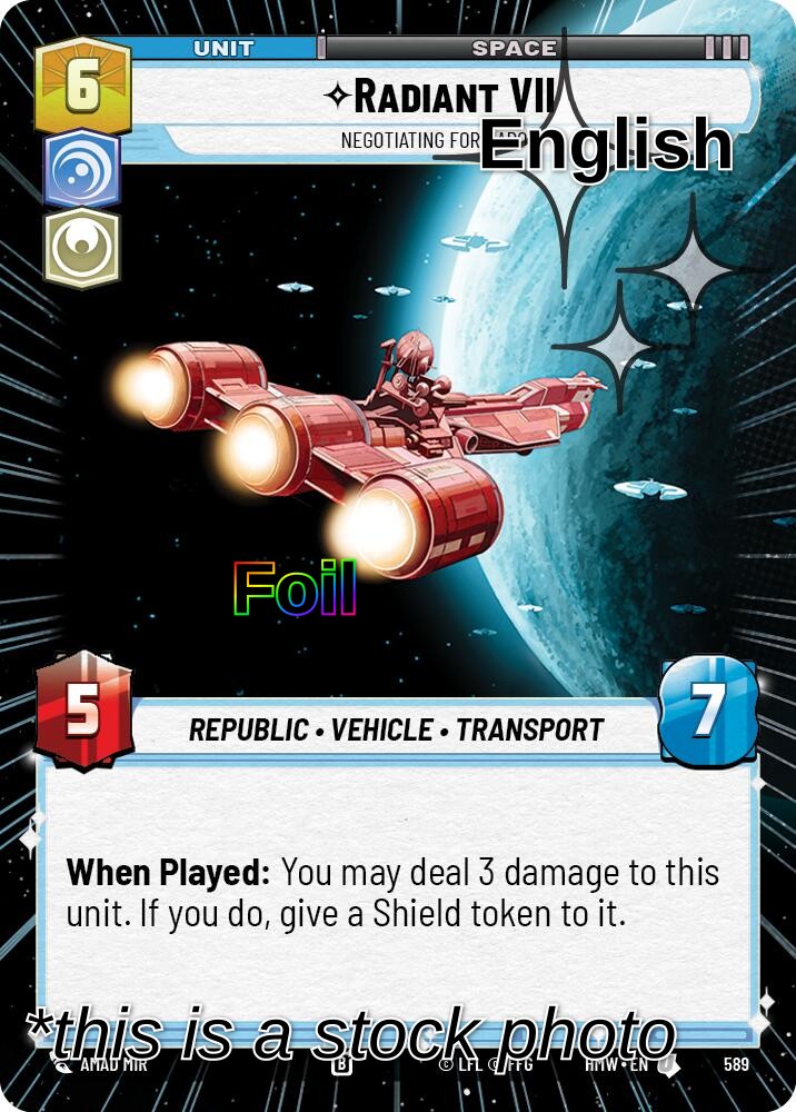 Radiant VII - Negotiating for Naboo (Hyperspace Foil)