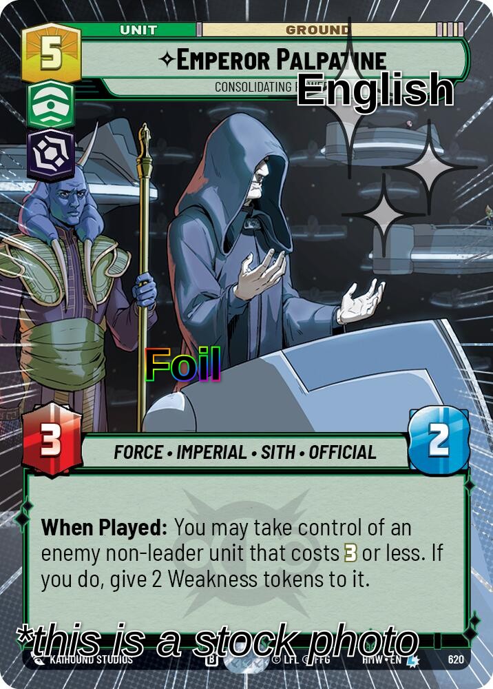 Emperor Palpatine - Consolidating Power (Hyperspace Foil)