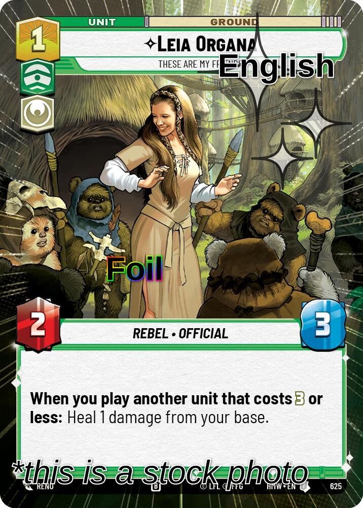Leia Organa - These Are My Friends (Hyperspace Foil)