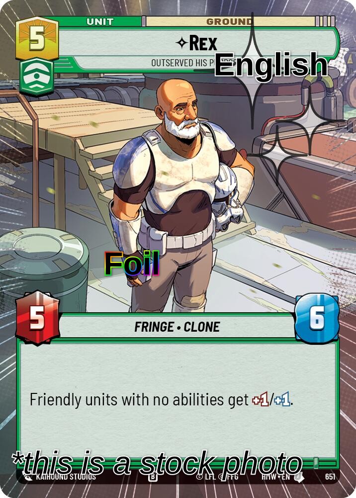 Rex - Outserved His Purpose (Hyperspace Foil)
