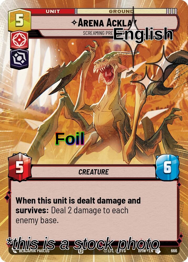 Arena Acklay - Screaming Predator (Hyperspace Foil)