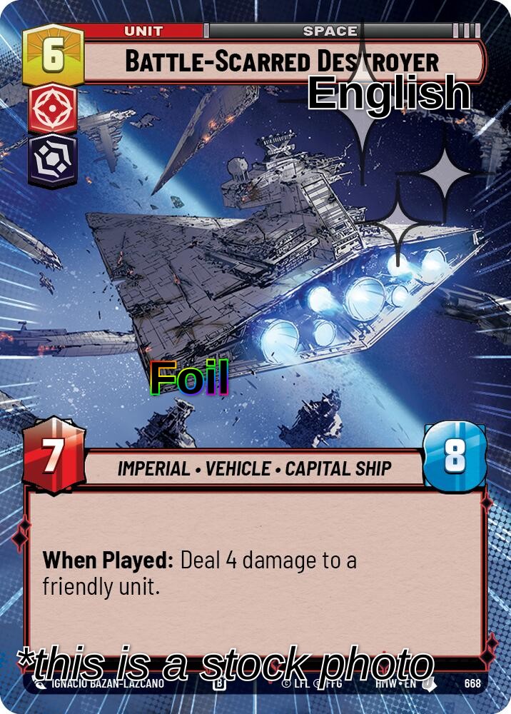 Battle-Scarred Destroyer (Hyperspace Foil)