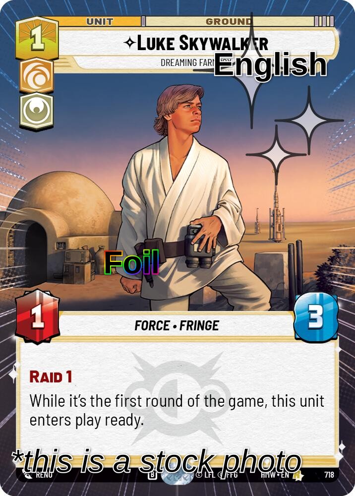 Luke Skywalker - Dreaming Farmboy (Hyperspace Foil)