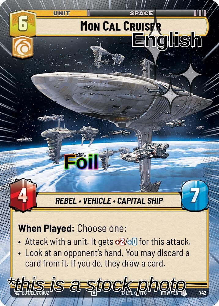 Mon Cal Cruiser (Hyperspace Foil)