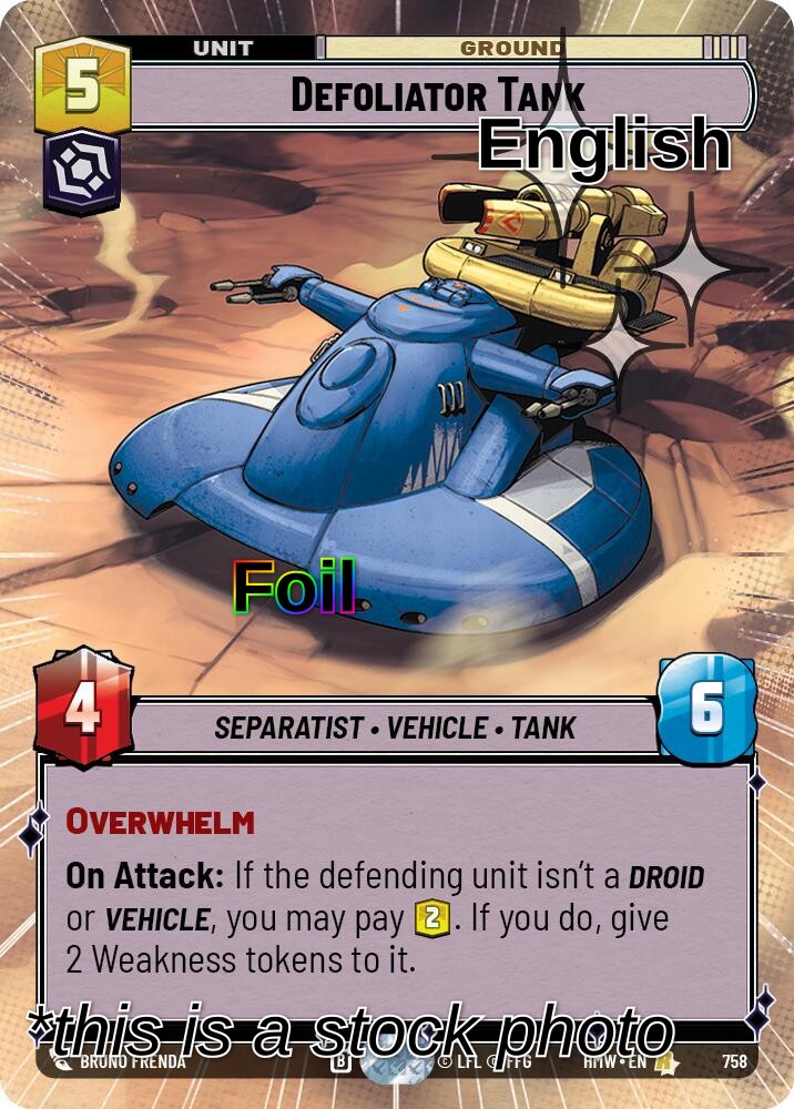 Defoliator Tank (Hyperspace Foil)