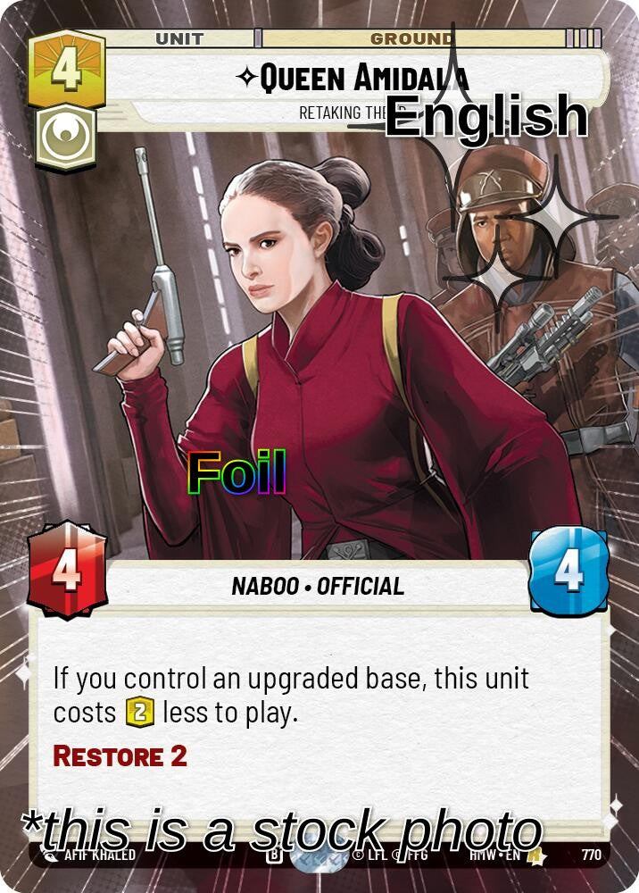 Queen Amidala - Retaking Theed (Hyperspace Foil)