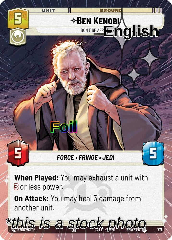 Ben Kenobi - Don't Be Afraid (Hyperspace Foil)