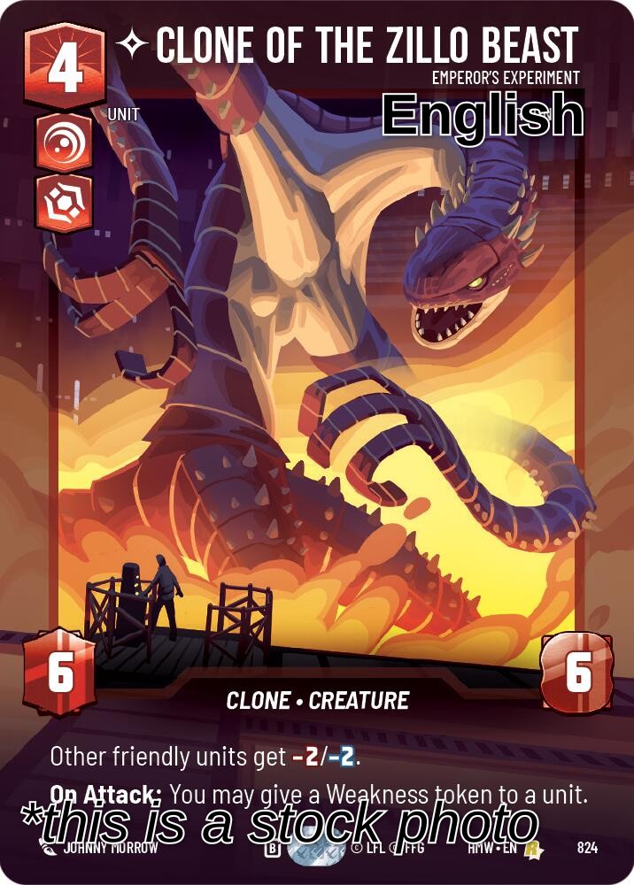 Clone of the Zillo Beast - Emperor's Experiment (Prestige)
