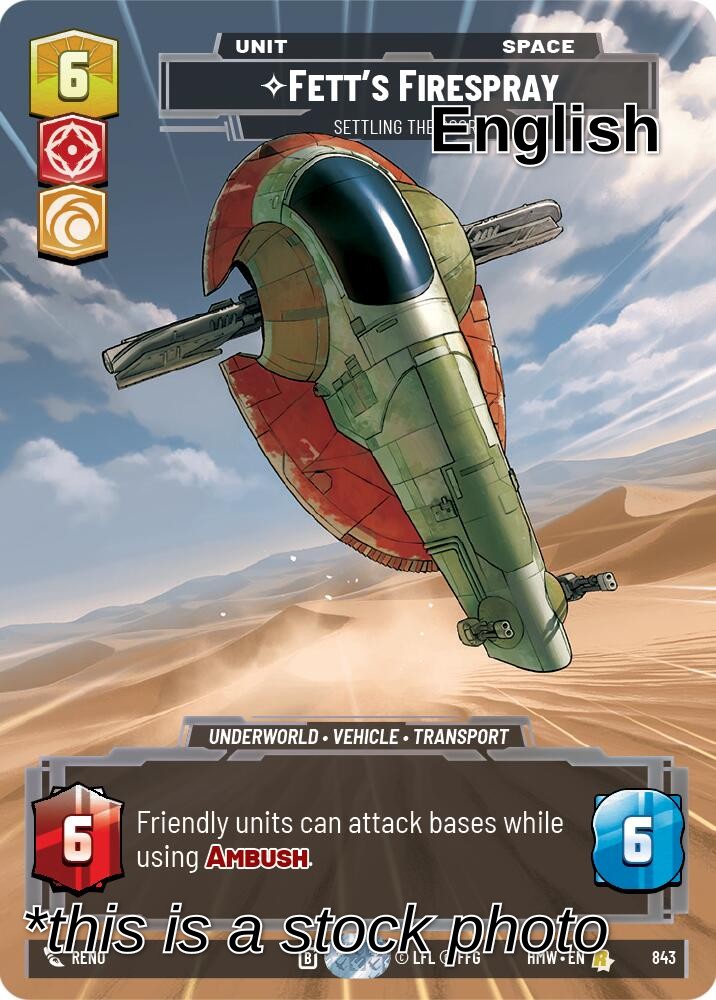 Fett's Firespray - Settling the Score (Prestige)