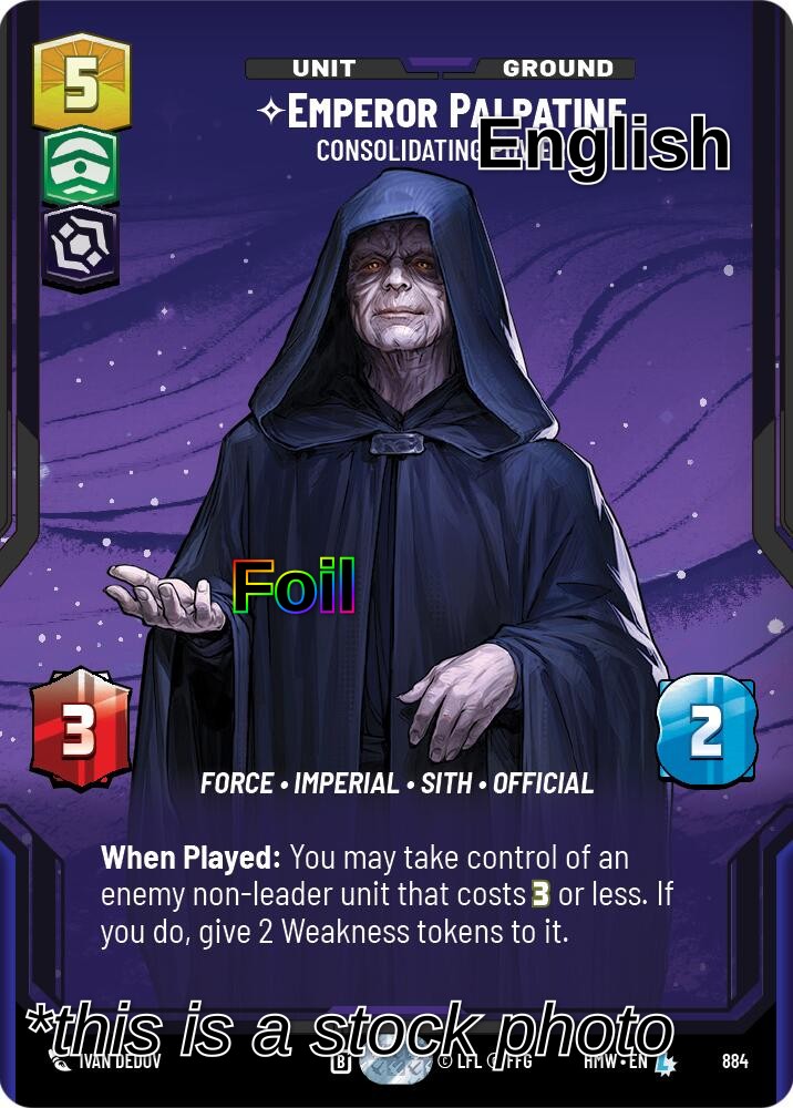 Emperor Palpatine - Consolidating Power (Prestige Foil)