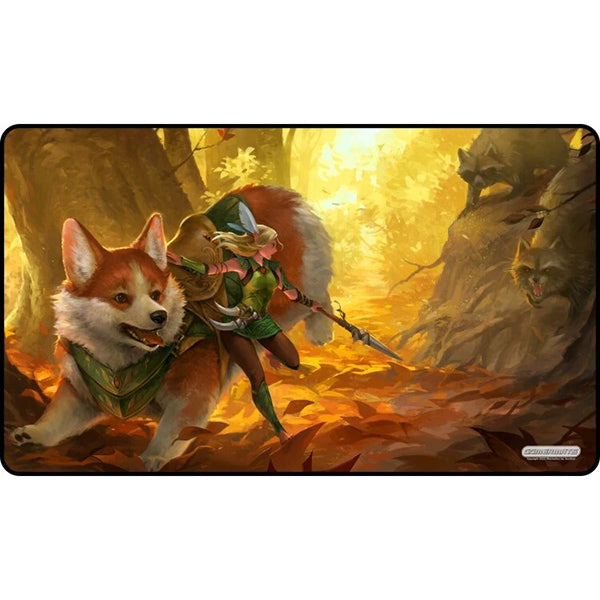 Playmat: Corgi and Elf
