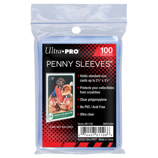 Ultra PRO: Soft Card Sleeves - 2-1/2" X 3-1/2" (Penny Sleeves)
