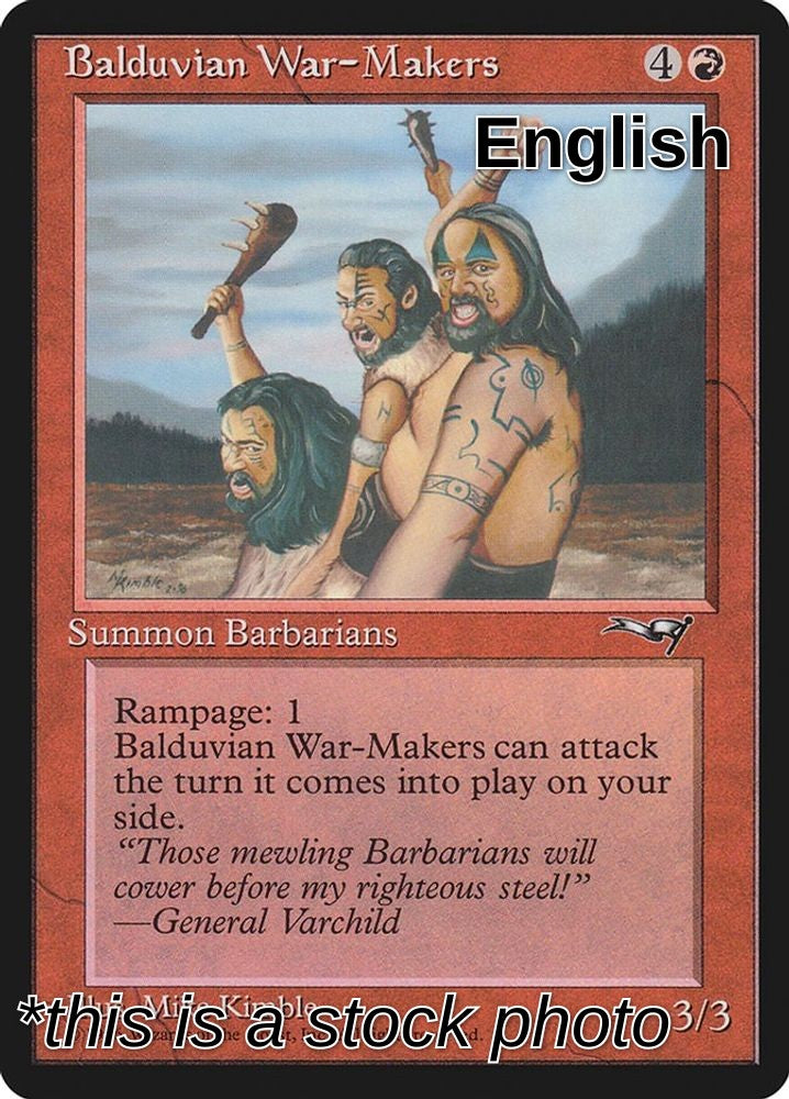 Balduvian War-Makers (Gen. Varchild Flavor)