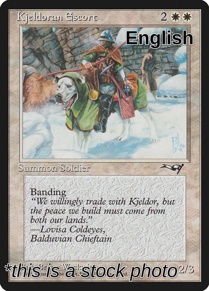 Kjeldoran Escort (Green Blanketed Dog)