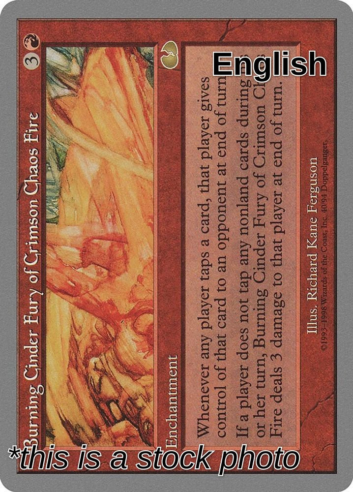 Burning Cinder Fury of Crimson Chaos Fire