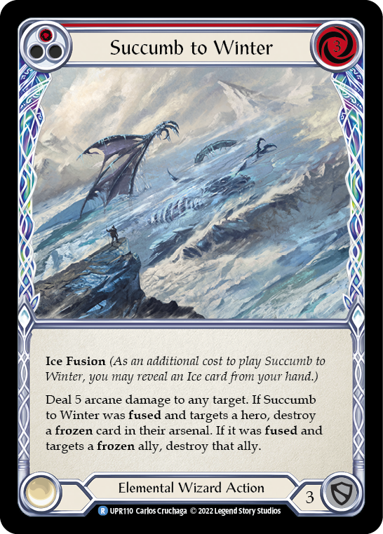 Succumb to Winter (Red) [UPR110] (Uprising)  Rainbow Foil