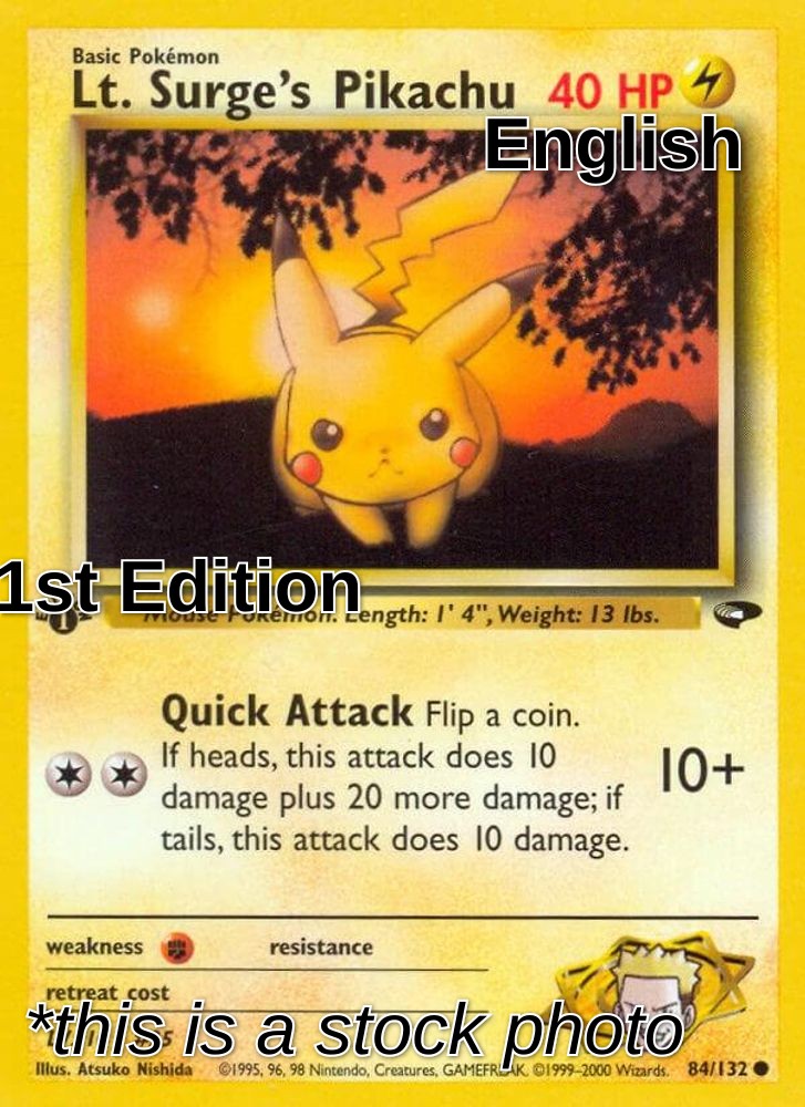 Lt. Surge's Pikachu