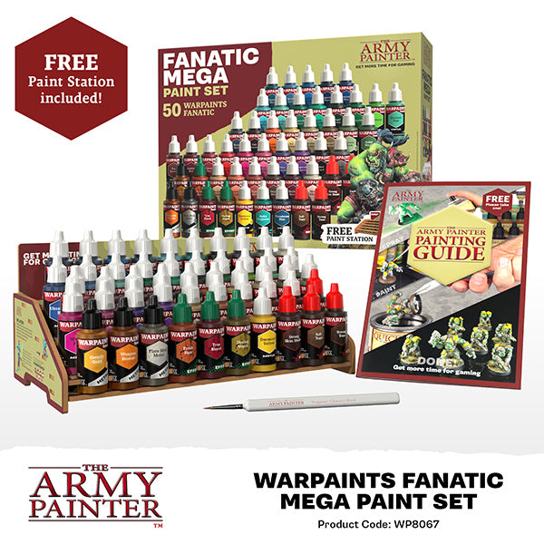 Warpaint: Fanatic Mega Paint Set (50 colors + 1 brush)